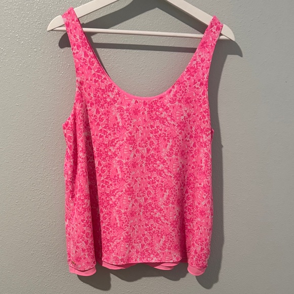 Lilly Pulitzer Pink Patterned Tank Top - Picture 1 of 2